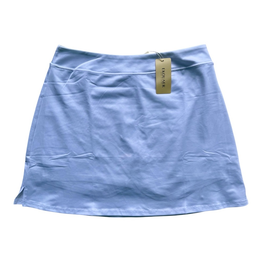 NWT Ekouaer | White Tennis Golf Pickleball Skort Sz Large